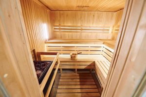 Dry sauna — rest room
